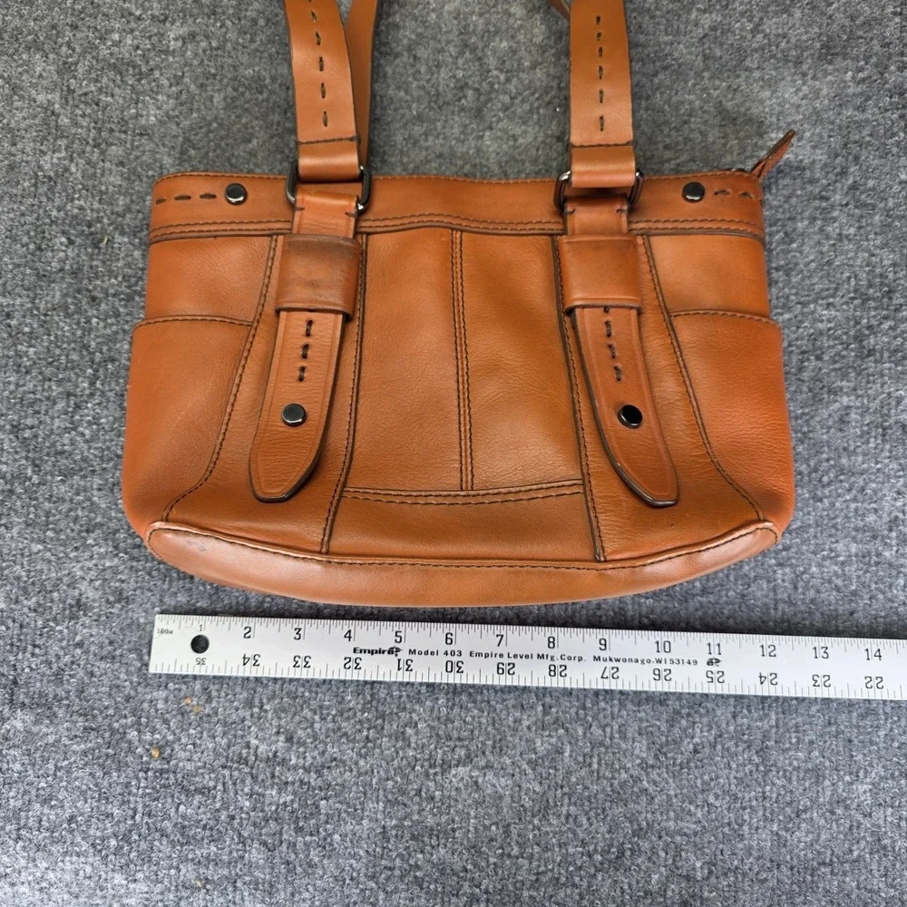 St John's Bay Genuine Leather Hobo Shoulder Bag Rich burnt orange terracotta